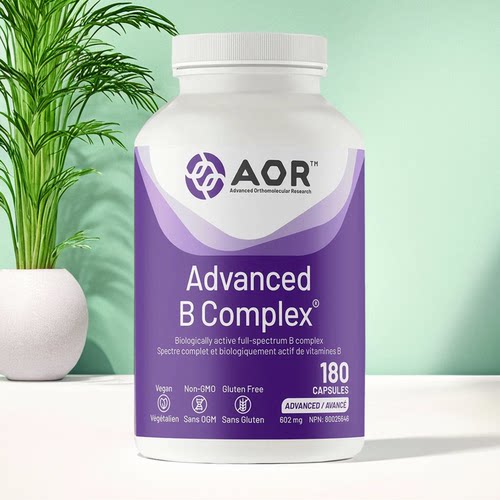 现货 加拿大AOR Advanced B Complex 高活性 维生素B族 代谢支持