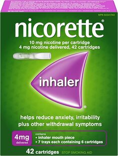 加拿大 Nicorette Nicotine Inhaler 戒烟辅助剂 吸入器