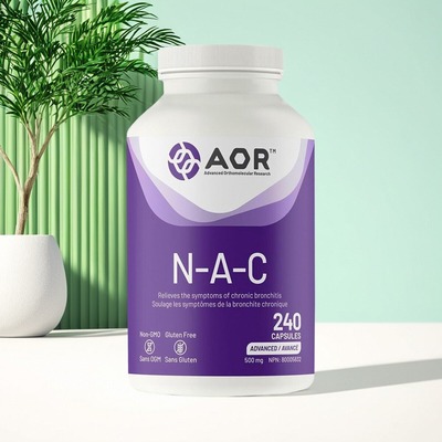 加拿大 AOR NAC Supplement N-乙酰半胱氨酸 促进呼吸系统健康