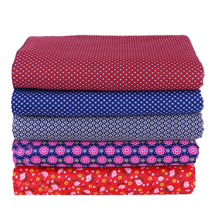 纯棉花布老式花布头印花纯棉小花布做衣服被子棉袄碎花花布枕芯布