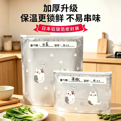 铝箔保鲜袋冰箱冷冻冷藏密封袋