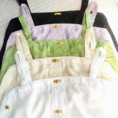 汉元 楠风馆明制原创夏季 新品 素主腰吊带人丝绵暗纹内搭多色可选