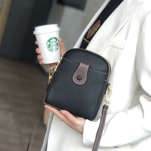 Кожаная небольшая сумка, сумка через плечо, модная сумка для телефона, воловья кожа, городской стиль, из натуральной кожи