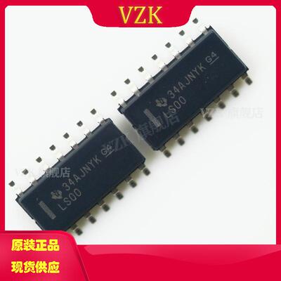 SN74LS00D丝印LS00封装SOIC-14逻辑门IC芯片输入端与非门