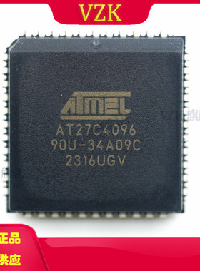 AT27C4096-90JU  EPROM 4Mbit 256Kx16bit 4.5V5.5V,封装PLCC-44