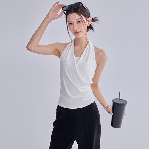 瑜伽服背心女新款美背防震固定杯运动内衣收腰显瘦普拉提健身文胸