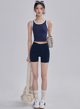 新款健身套装女一体式运动背心普拉提训练瑜伽服跑步骑行服两件套