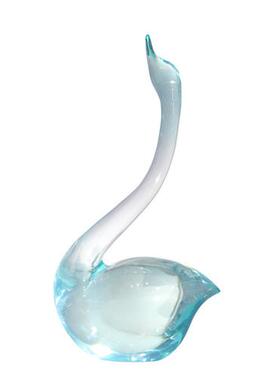 树脂水晶球情侣天鹅摆件现代轻奢家居玄关客厅酒柜电视柜装饰品