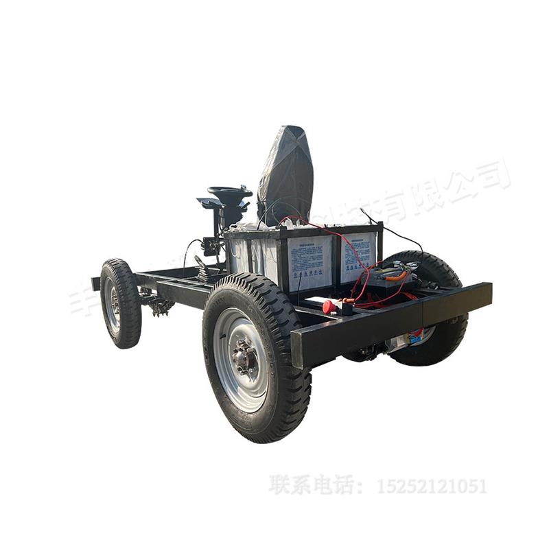 重型电动四轮车底盘大功率彩车花车巡游底盘轻便游览车车架道具车