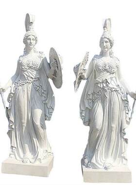 景观玻璃钢欧式迎宾人物别墅入口守护神西方人神像雕塑装饰厂家