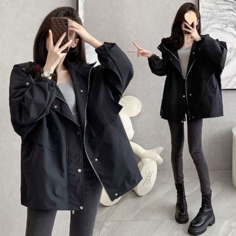 美式户外女2025年春秋季新款韩版高级感宽松休闲风冲锋衣外套潮
