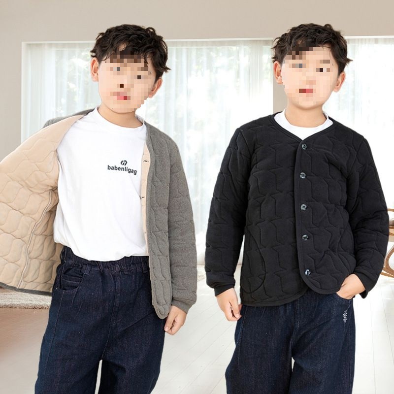 儿童中大童夹棉棉衣内胆男童棉服加厚女童学生校服休闲保暖棉袄