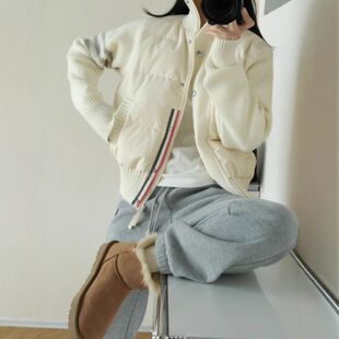 白色短款羽绒棉服女年新款冬季深秋初冬夹棉外套轻薄秋冬棉衣