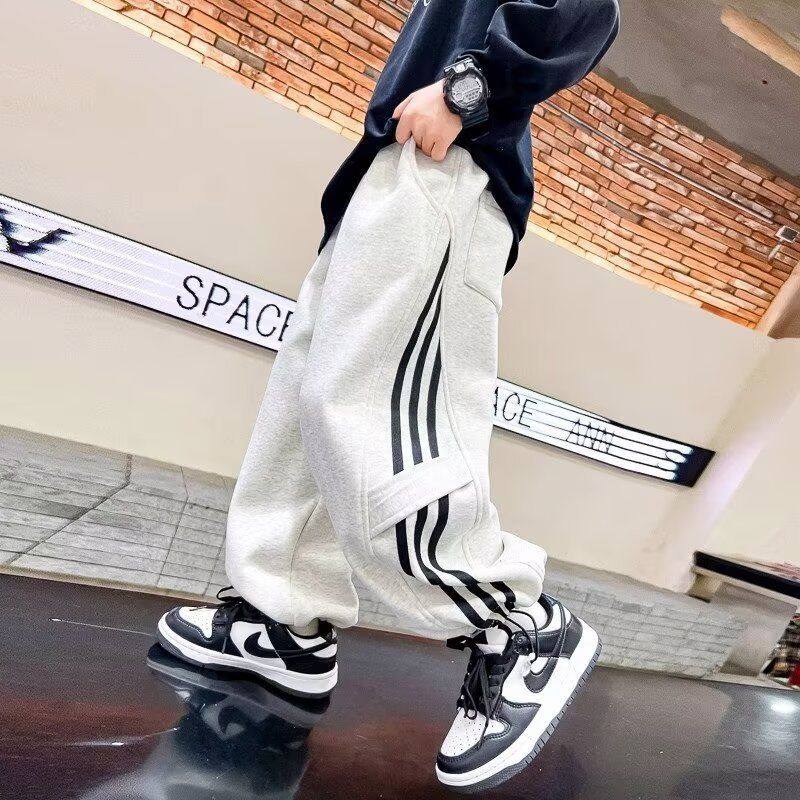 男童秋冬帅气加厚一体绒运动卫裤新款儿童男孩冬季宽松裤子潮,童装/婴儿装/亲子装,儿童运动裤,淘宝优惠券,粉丝福利购,淘宝优惠卷