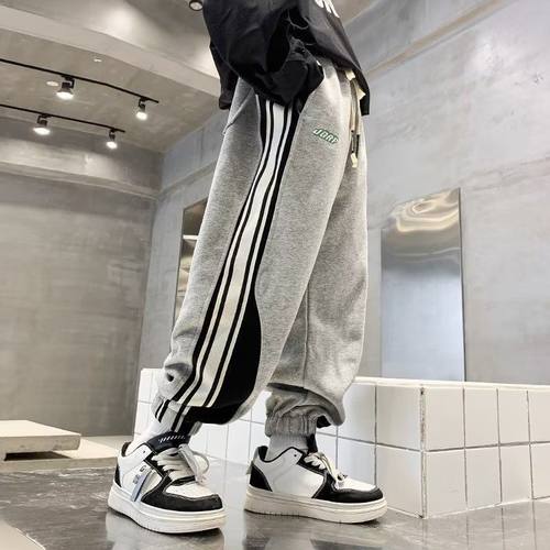 男童秋装裤子儿童百搭运动裤新款中大童秋冬季卫裤帅气长裤潮