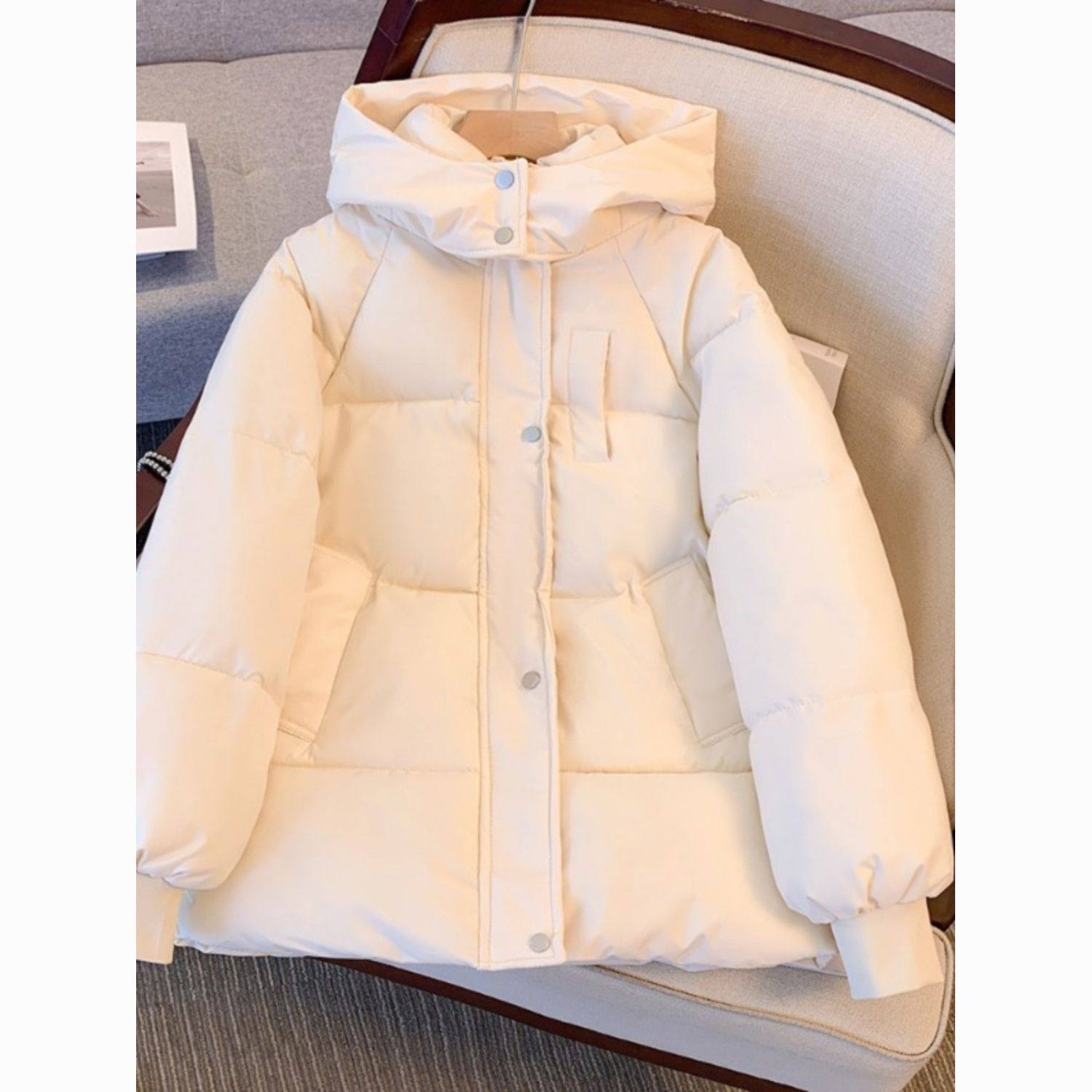 反季2025新款羽绒棉衣棉服女短款厚韩版宽松小个子面包服棉袄外套,女装/女士精品,羽绒服,淘宝优惠券,粉丝福利购,淘宝优惠卷