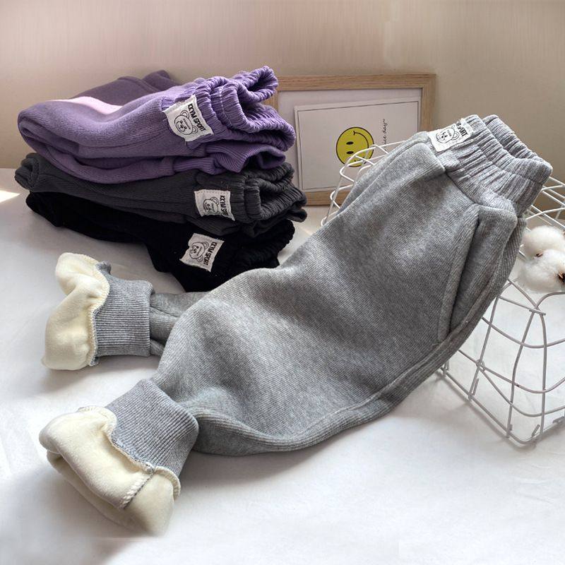 儿童休闲裤加绒秋冬宝宝裤子夹棉男童保暖洋气束脚裤女童卫裤加厚,女装/女士精品,卫裤,淘宝优惠券,粉丝福利购,淘宝优惠卷