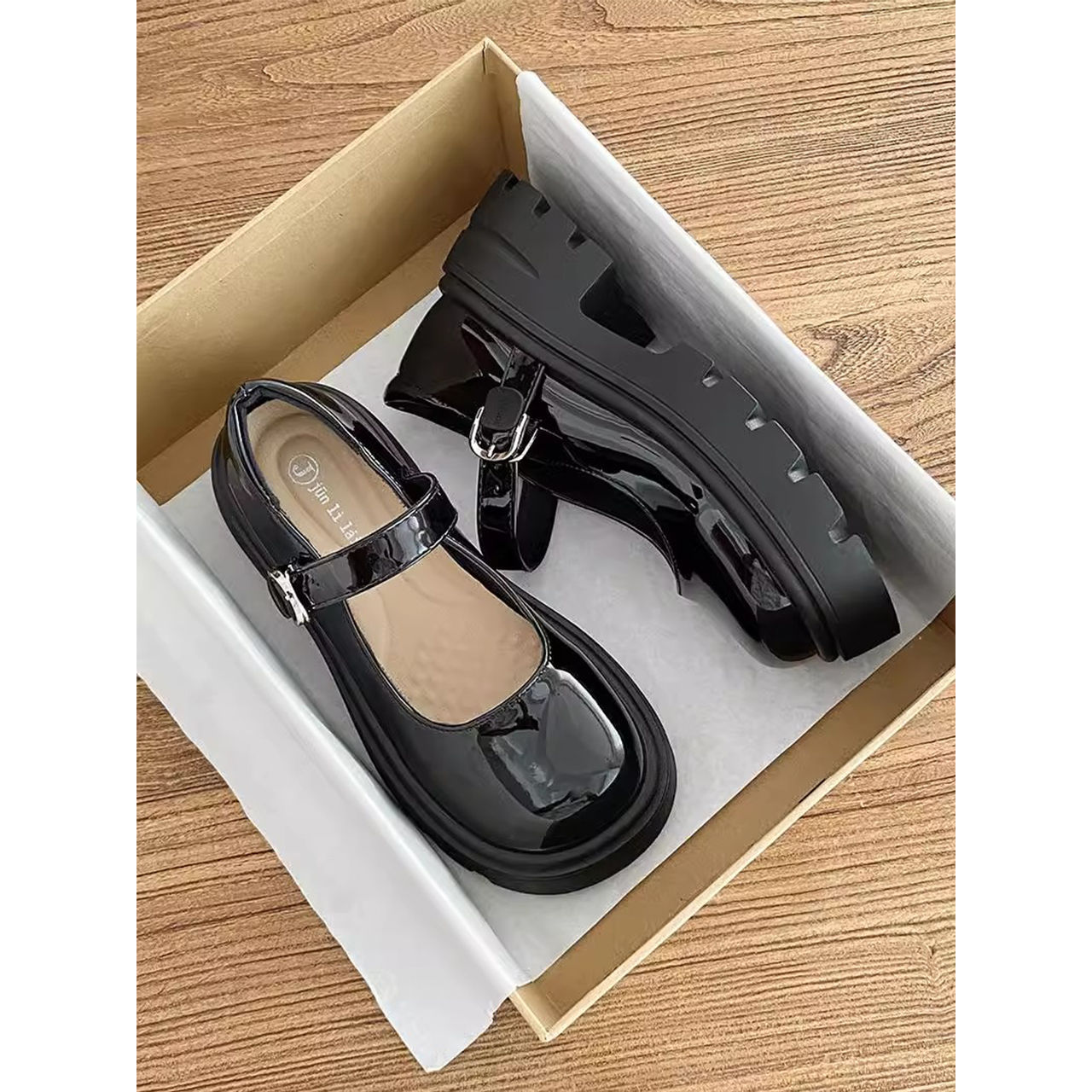 复古百搭增高厚底小皮鞋女2025春秋新款日系jk配裙子学院玛丽珍鞋