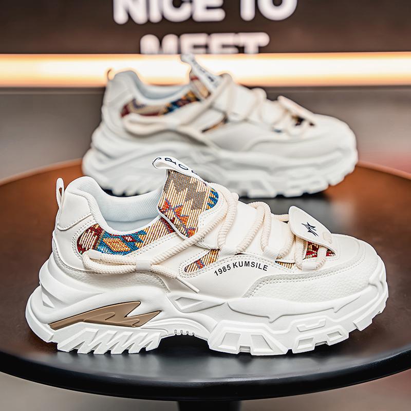 男鞋厚底潮流老爹鞋网面透气韩版潮鞋时尚休闲运动鞋男户外跑鞋