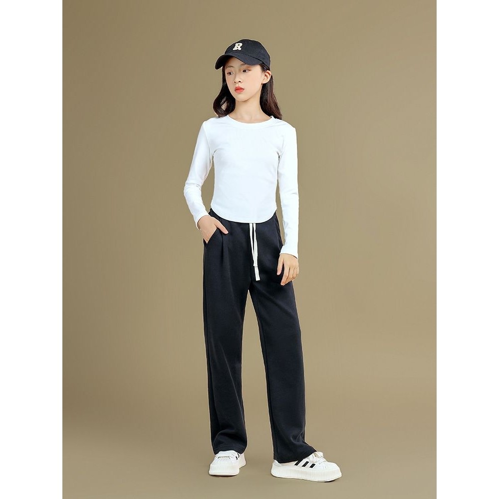 女童阔腿裤春秋款新款大童秋季长裤儿童裤子休闲直筒卫裤秋装,运动服/休闲服装,健身套装,淘宝优惠券,粉丝福利购,淘宝优惠卷