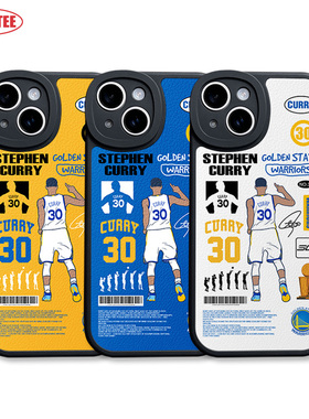 库里手机壳15Promax ip11/12/13mini全包边精孔皮纹软壳14plus篮球P50/60 iQOO11 K60米14荣耀90 mate60