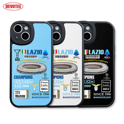 拉齐奥手机壳16Promax意甲15plus全包ip14/13mini皮纹软壳mate70球场pura80足球K80米15荣耀400欧冠iQOO13