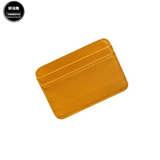 Картхолдер, изысканная маленькая ультратонкая кожаная сумка через плечо для визитных карточек, из натуральной кожи, воловья кожа