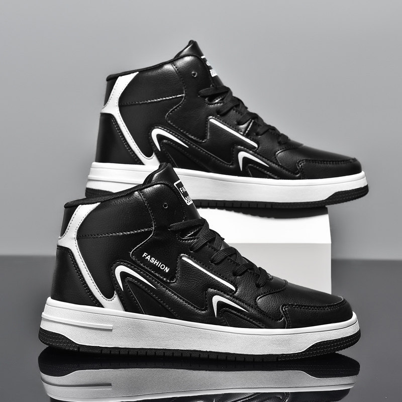 男鞋aj潮鞋2021年男士冬季大码加绒保暖空军一号休闲板鞋运动鞋男