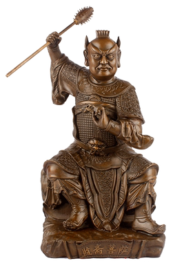 纯铜监斋菩萨家居佛堂摆件