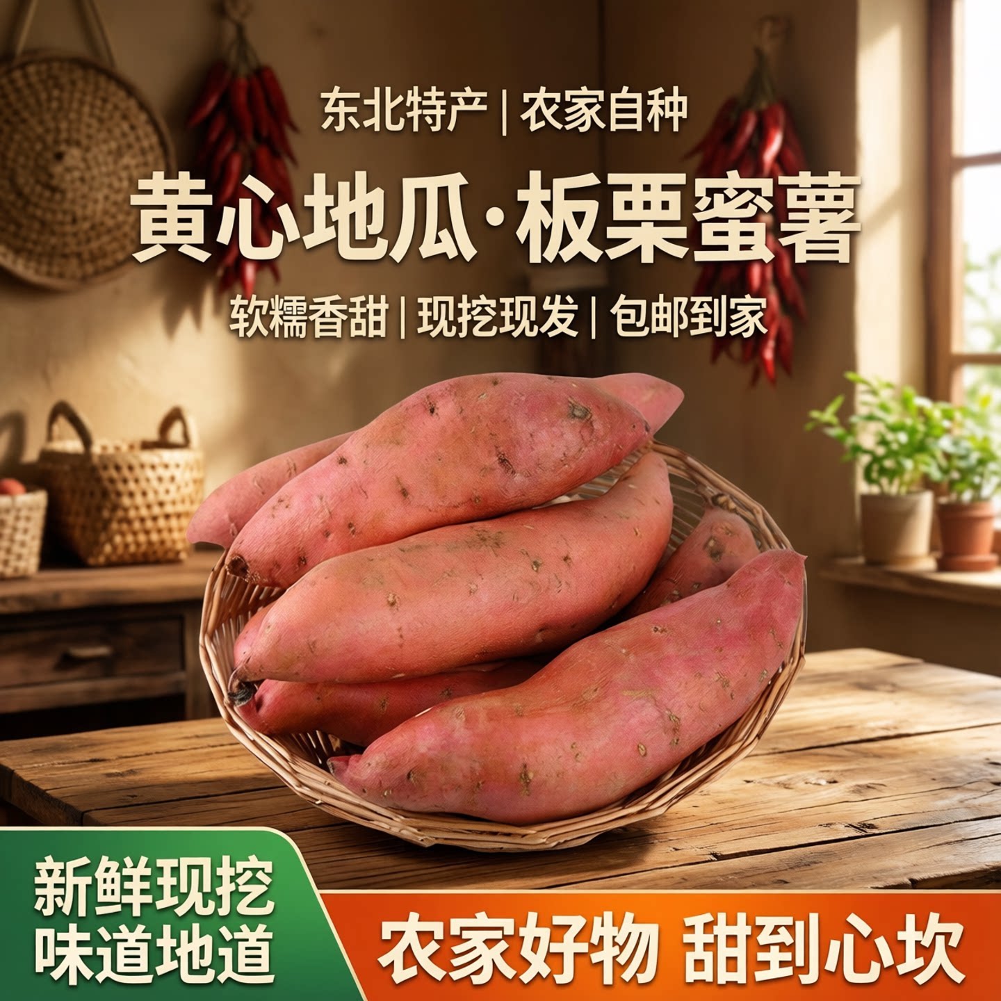 东北特产小蜜薯自然成熟甜蜜黏糯