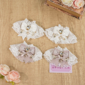 超重工 天蕾系量产型手作蕾丝abs珍珠链条蝴蝶结手袖 lolita配饰