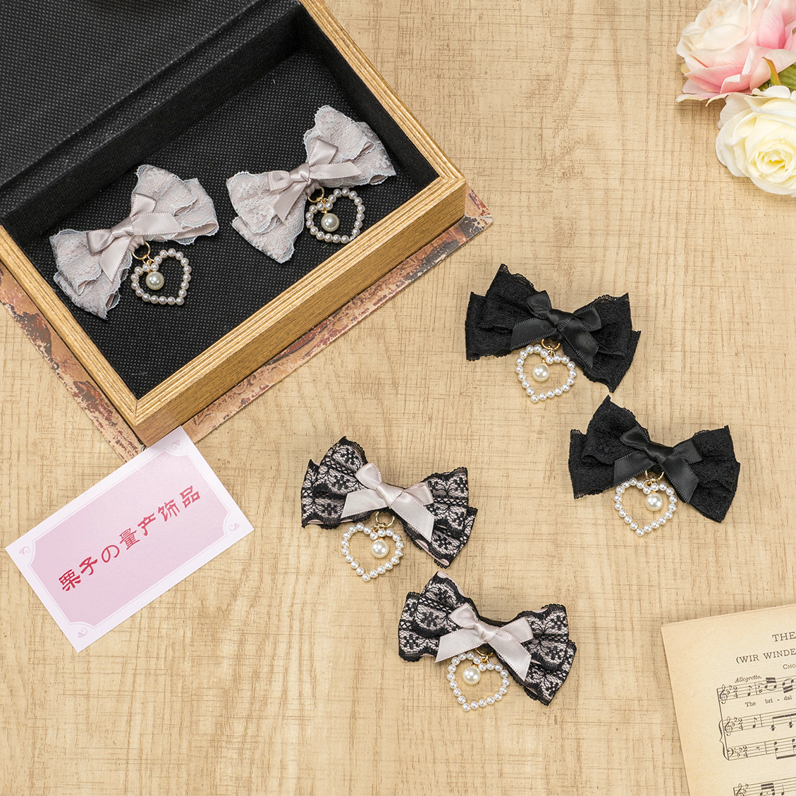 天蕾系超精致迷你蝴蝶结发夹