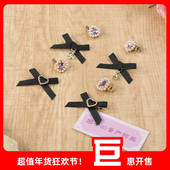 敲鸡迷你 发夹套组蕾蕾量产型日系少女发卡小熊爱心蝴蝶结编发