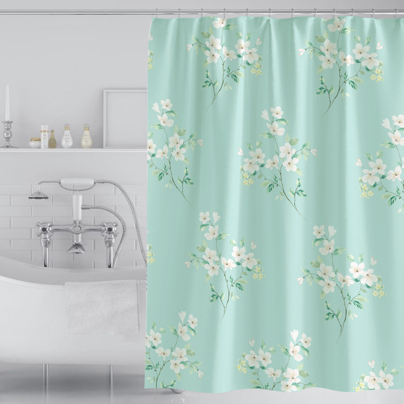 卫生间套装隔断帘免打孔浴帘