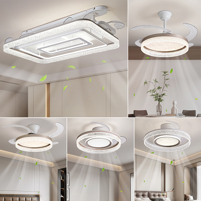 2025新款长方形客厅风扇灯