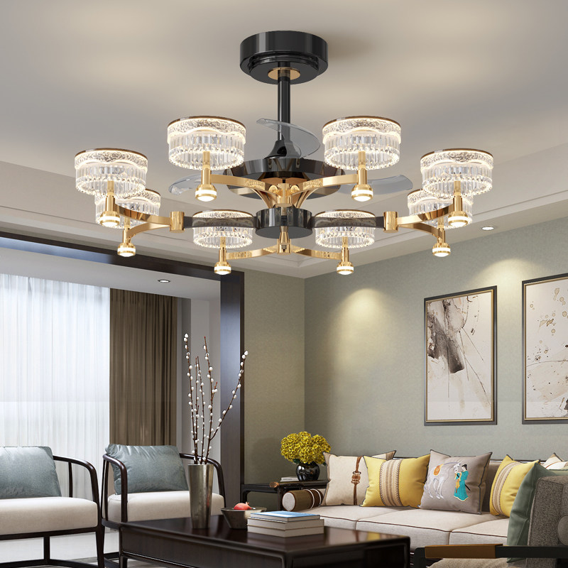 现代轻奢客厅卧室风扇灯套餐