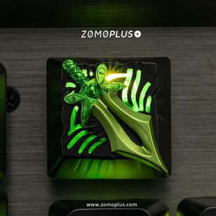 ZOMO原创设计 金属键盘帽 dota2蝴蝶分身斧机械透光樱桃轴定制个性