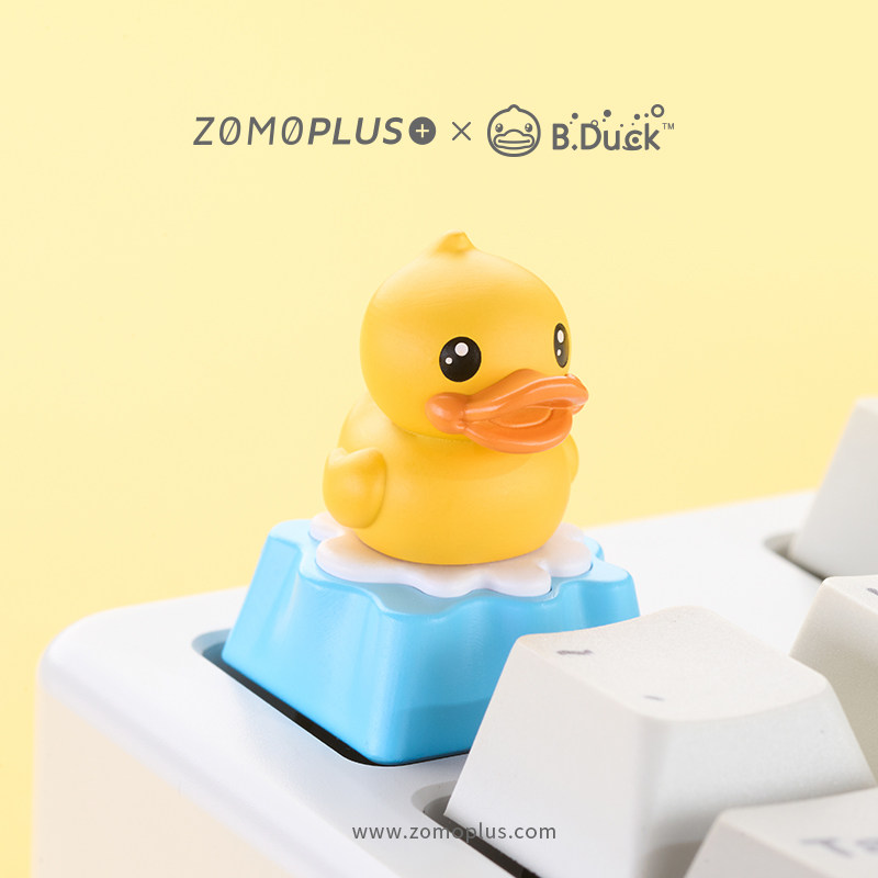 ZOMO x B.Duck 小黄鸭个性键帽盲盒玩具机械键盘帽阿米洛电竞键帽使用感如何?