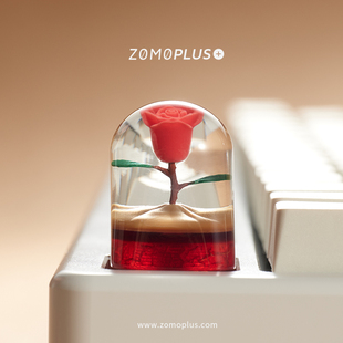 ZOMO原创设计 3D打印玫瑰个性键帽大象金属机械键盘帽 童话小王子