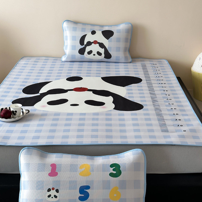 罗兰家纺A类卡通抗菌冰丝席三件套空调凉感可水洗软凉席夏季席子,床上用品,冰丝席,淘宝优惠券,粉丝福利购,淘宝优惠卷