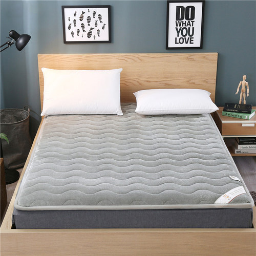 罗兰家纺加厚保暖法莱绒床垫子