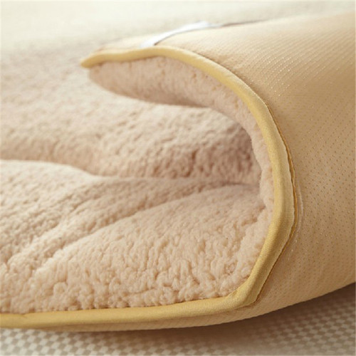 罗兰加厚保暖软垫羊羔绒双人床褥