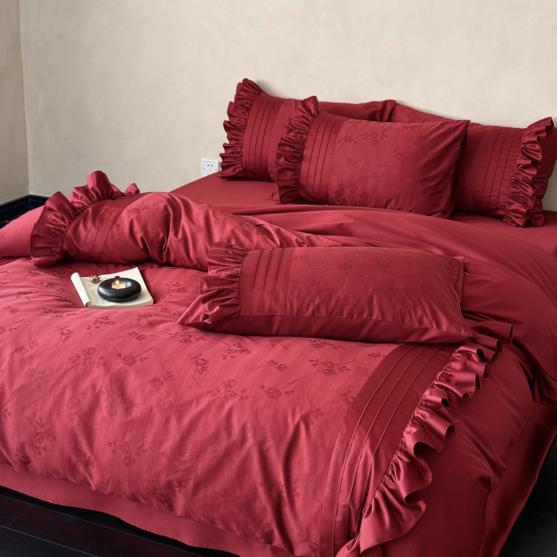 小众设计师款提花四件套