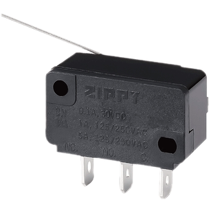 台湾原装正品ZIPPY微动开关老鼠尾投币机奶茶封口机开关CNR-05S