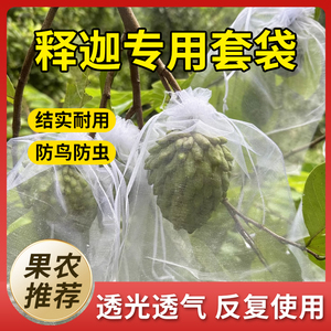 释迦果套袋专用袋佛头果防虫防鸟透气番茄桃芒果橘子通用水果网袋