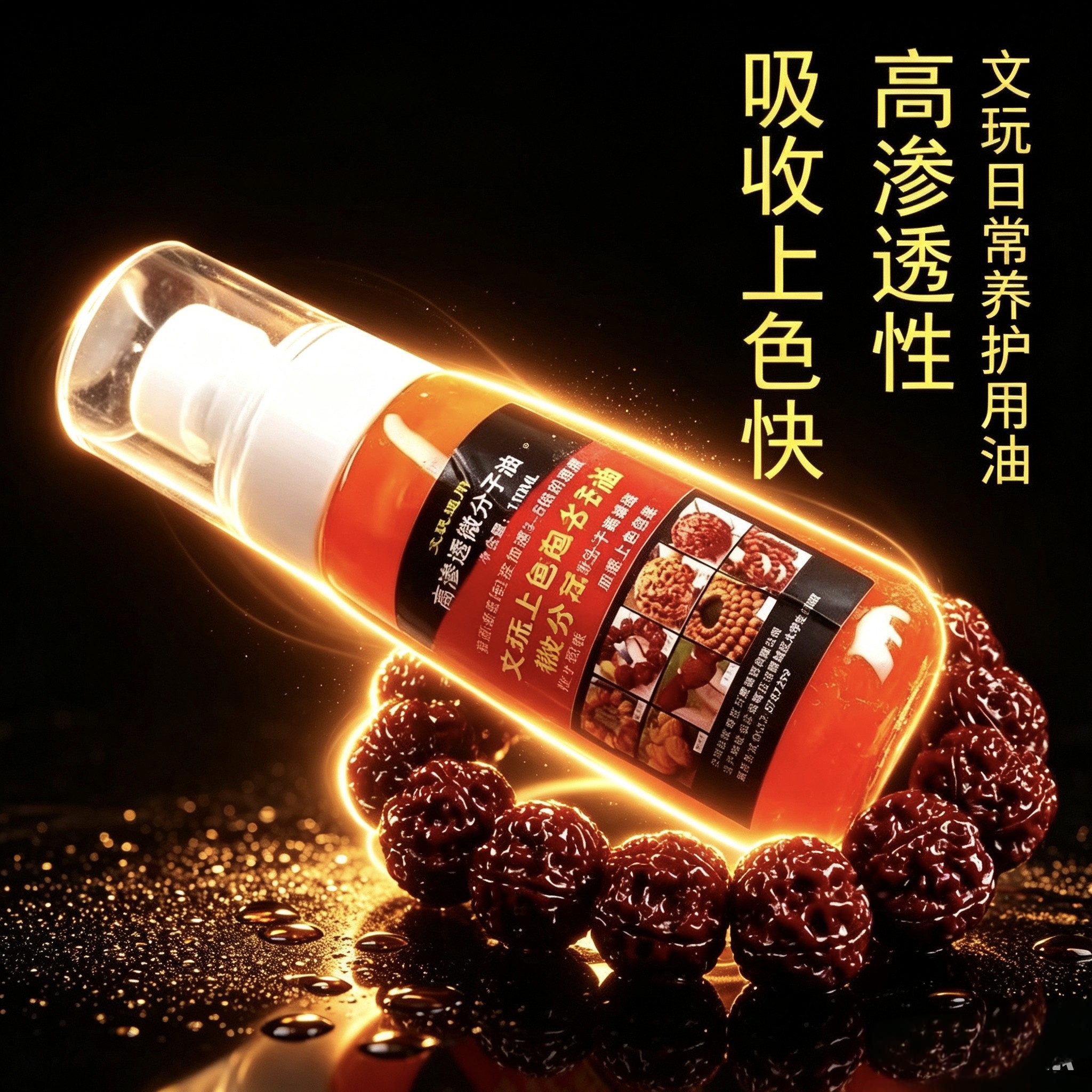 文玩核桃油金刚菩提子专用盘玩保养玉化油上色油玉化包浆防裂油
