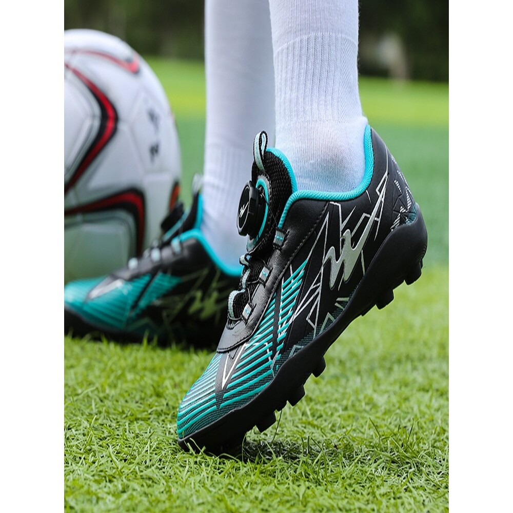 安踏儿童足球鞋男童碎钉青少年长钉女童小学生小孩旋转纽