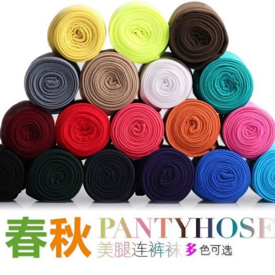 彩色100D连裤袜秋冬女天鹅绒防勾丝糖果色显瘦春夏薄款高弹打底裤