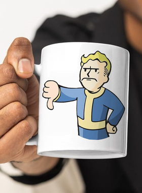 Fallout辐射水杯VaultBoy哔哔小子马克杯创意杯子游戏周边陶瓷杯
