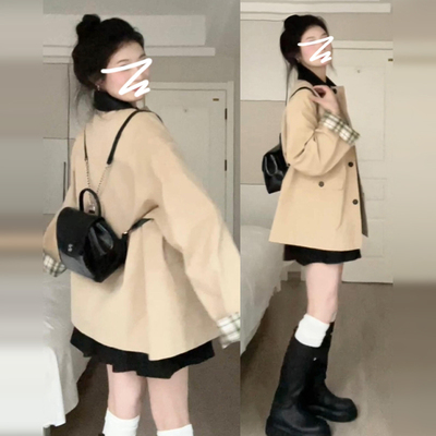 开春穿搭短款薄外套女春